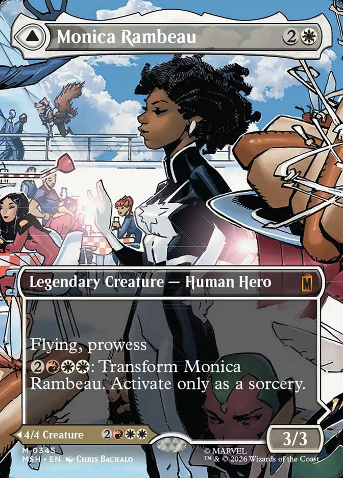Monica Rambeau // Photon, Living Light (MSH) (345) / Borderless — cara 1 de 2