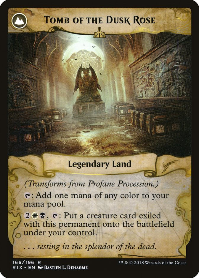 Profane Procession // Tomb of the Dusk Rose (RIX) (166) — cara 2 de 2