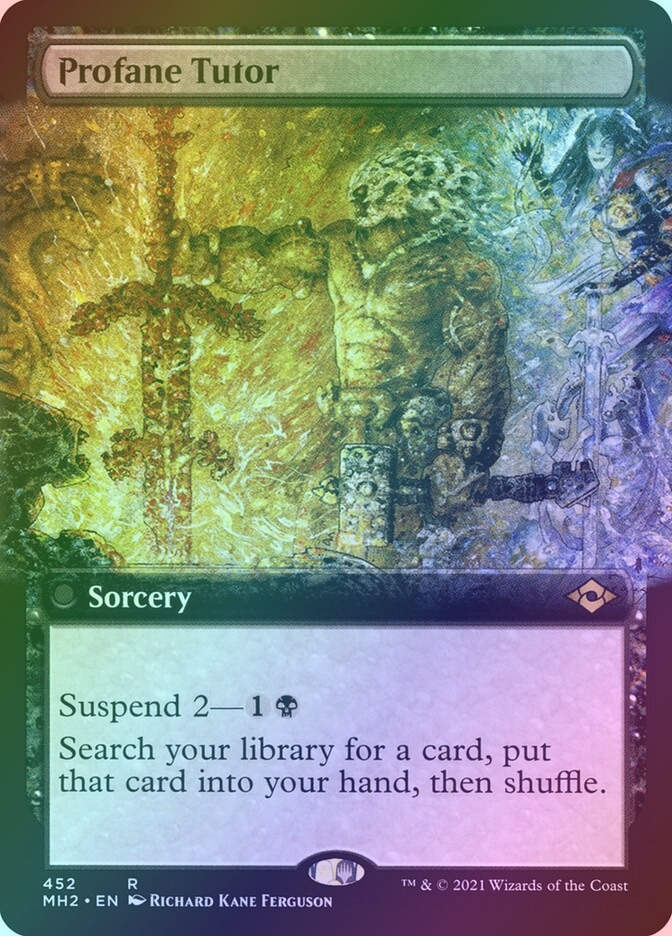 Profane Tutor (MH2) (452) / Extended Art / Foil