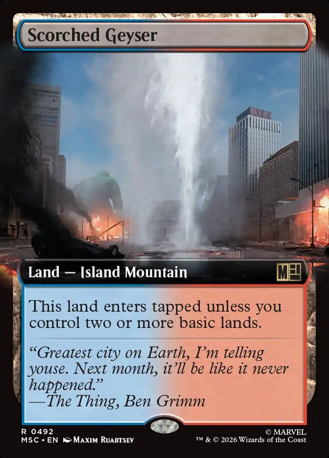 Scorched Geyser (MSC) (492) / Extended Art