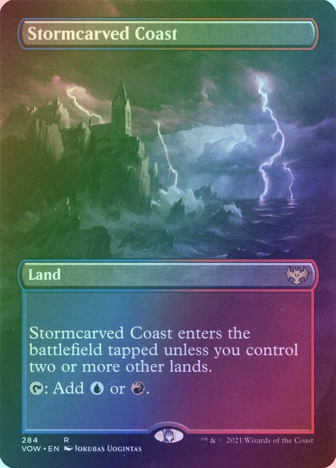 Stormcarved Coast (VOW) (284) / Borderless / Foil