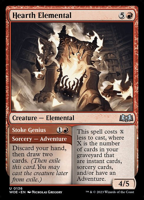 Hearth Elemental // Stoke Genius (woe)