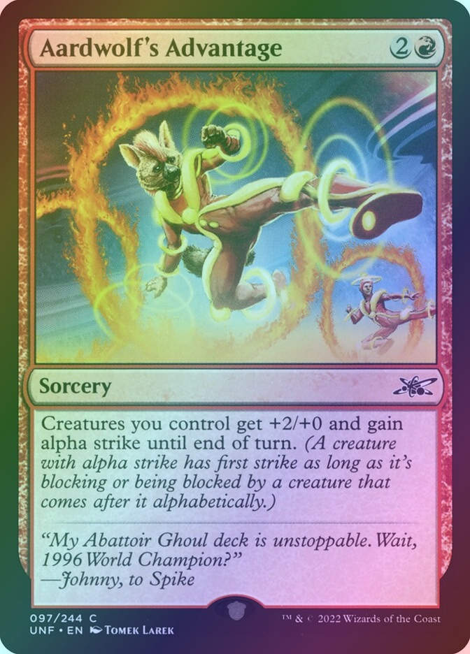 Aardwolf's Advantage (UNF) (97) / Foil