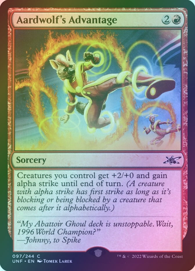 Aardwolf's Advantage (UNF) (97) / Foil