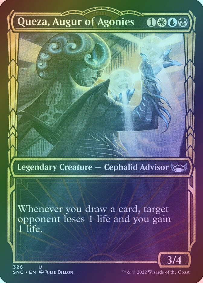 Queza, Augur of Agonies (SNC) (326) / Showcase / Foil