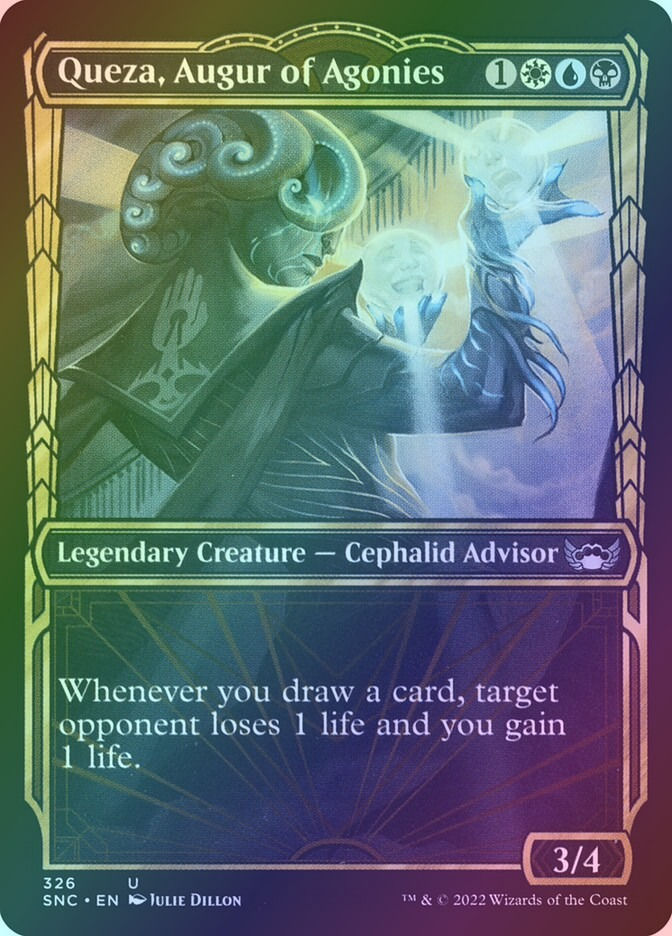 Queza, Augur of Agonies (SNC) (326) / Showcase / Foil