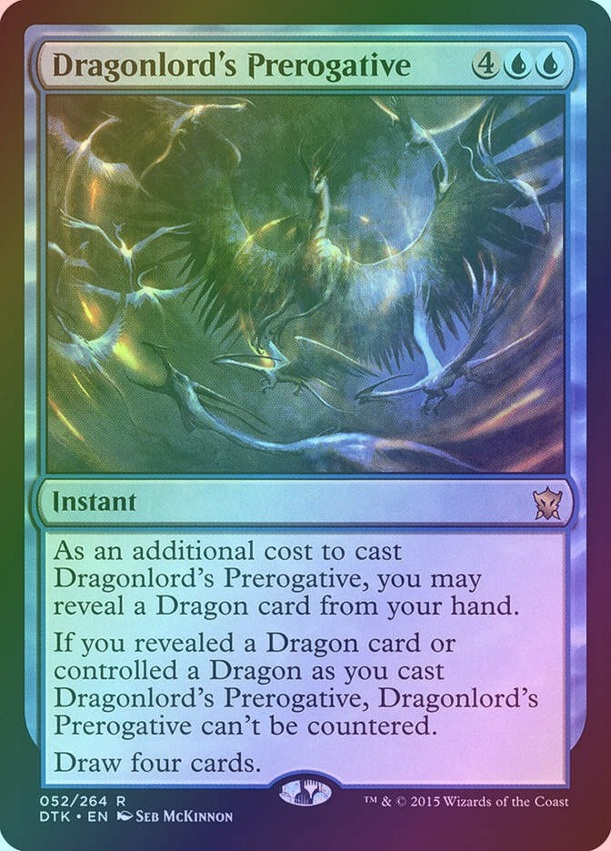 Dragonlord's Prerogative (DTK) (52) / Foil