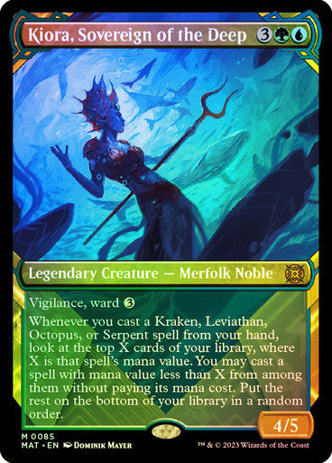 Kiora, Sovereign of the Deep (MAT) / Showcase / Foil