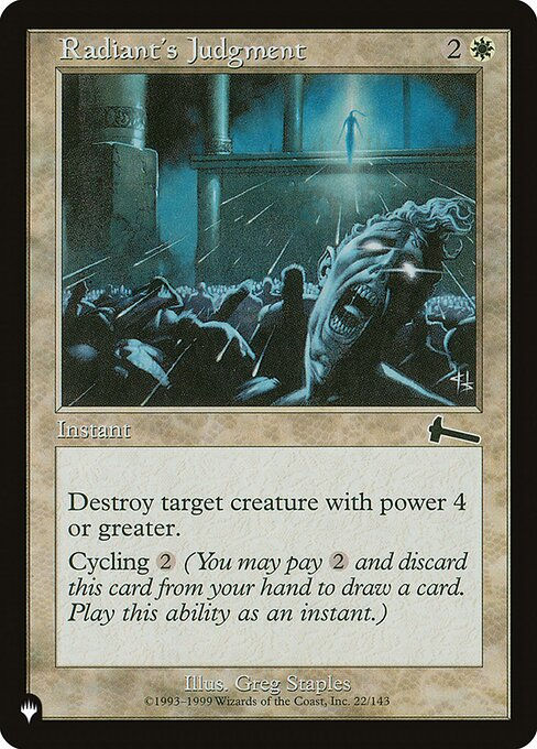 Radiant's Judgment (PLST) (ULG-22)