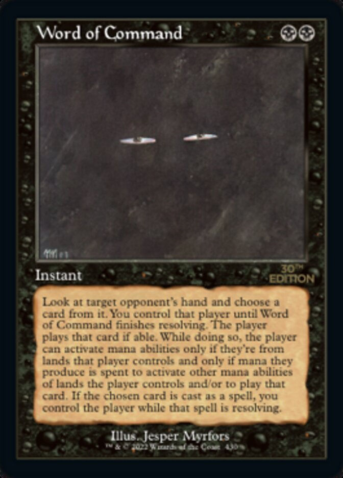 Word of Command (30a) / Retro Frame