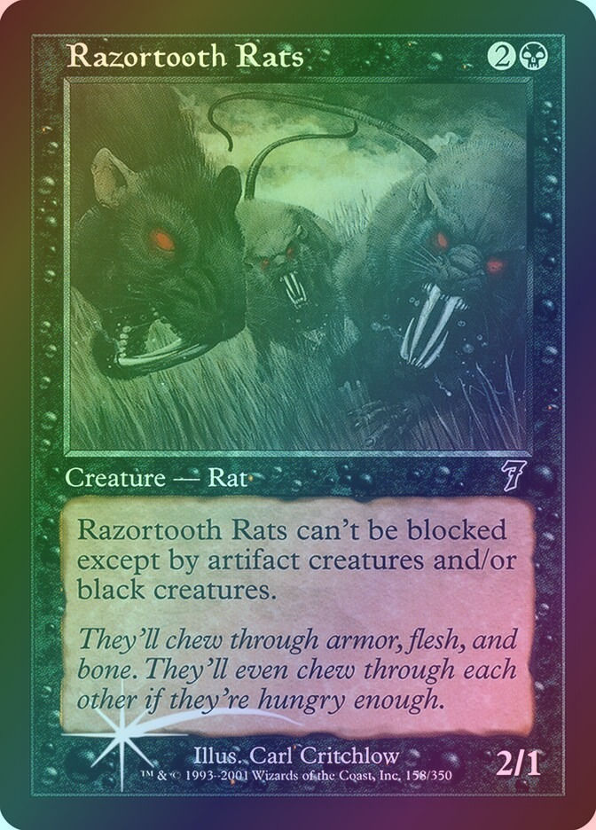 Razortooth Rats (7ED) (158★) / Foil