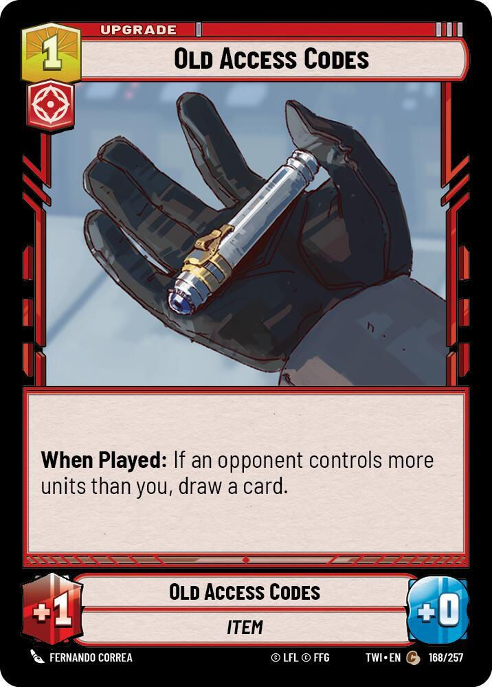 Old Access Codes (TWI) (168/257) / Foil
