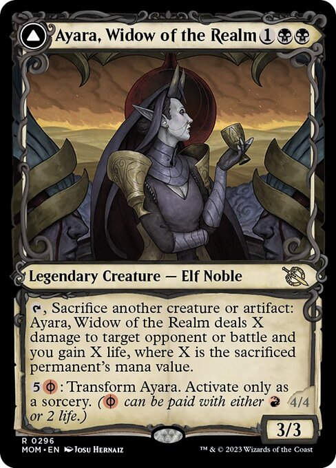 Ayara, Widow of the Realm // Ayara, Furnace Queen (mom_296) / Showcase