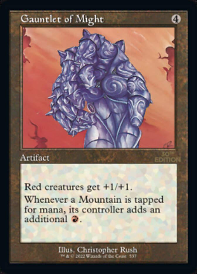 Gauntlet of Might (30a) / Retro Frame