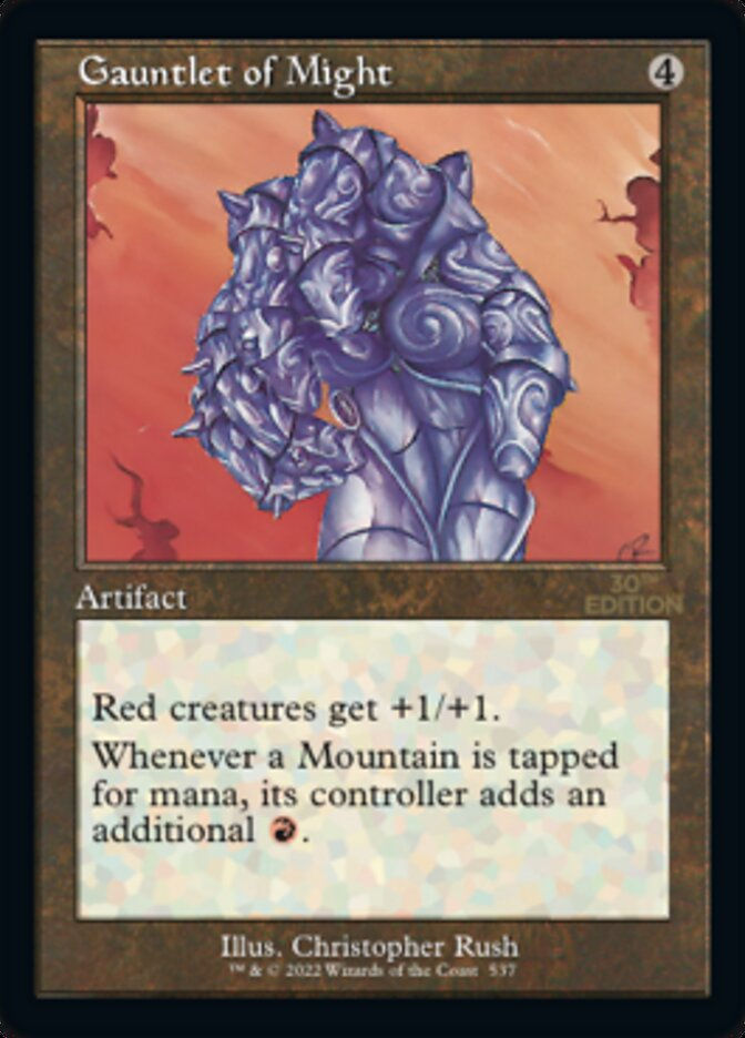 Gauntlet of Might (30a) / Retro Frame