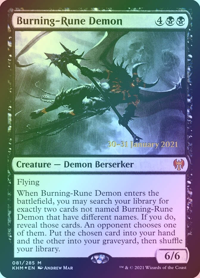 Burning-Rune Demon (PKHM) (81s) / Foil