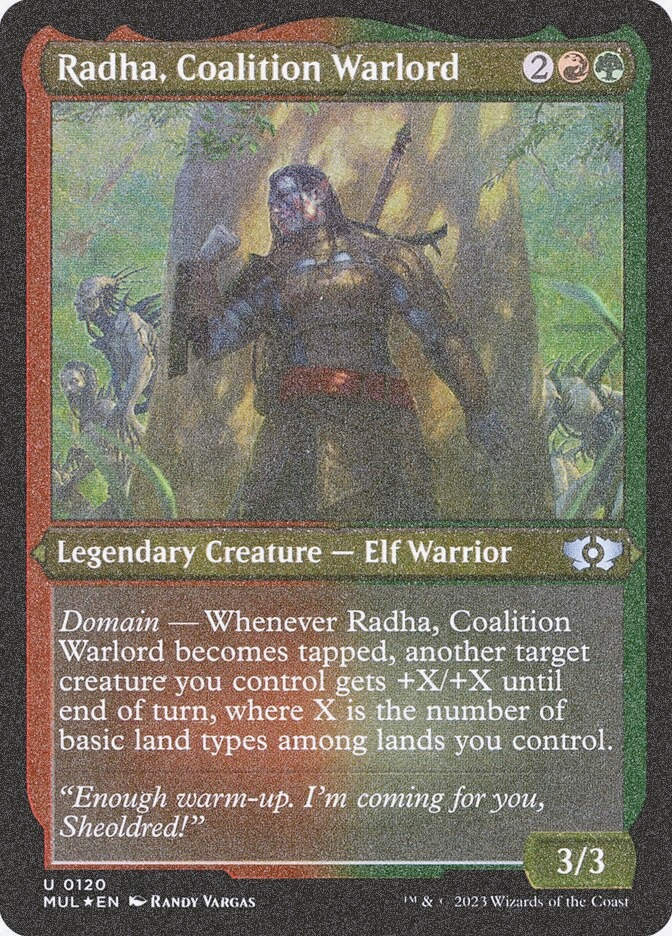 Radha, Coalition Warlord (MUL) (120) / Foil Etched