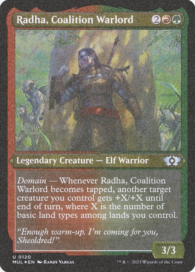 Radha, Coalition Warlord (MUL) (120) / Foil Etched