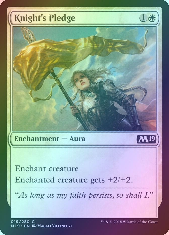 Knight's Pledge (M19) (19) / Foil