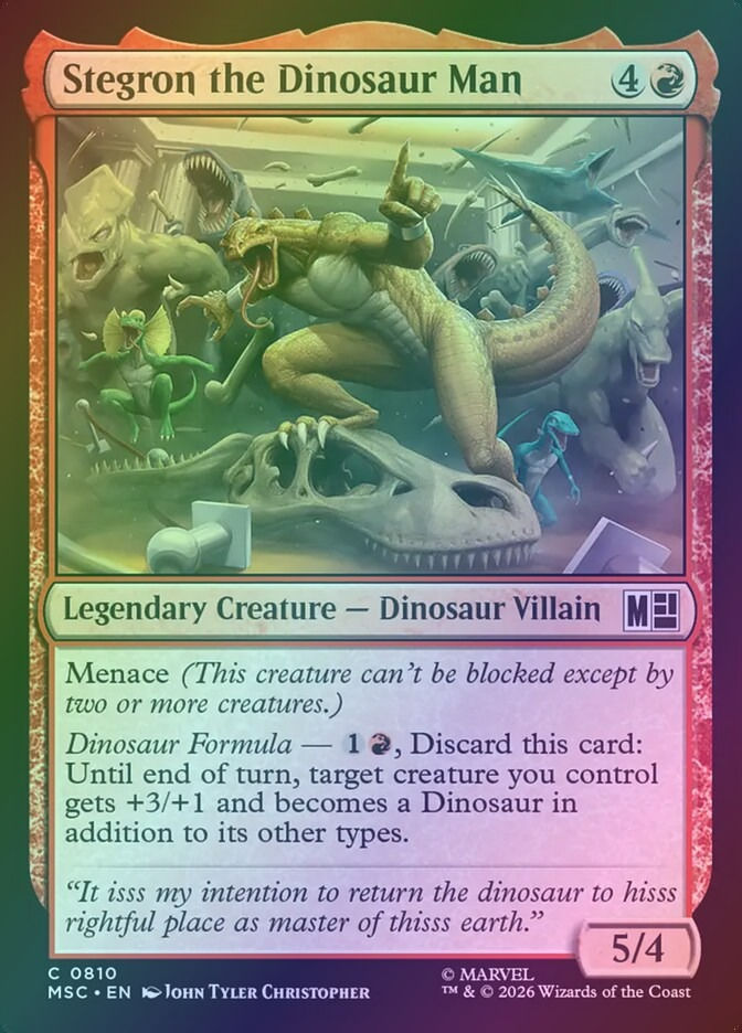 Stegron the Dinosaur Man (MSC) (810) / Foil