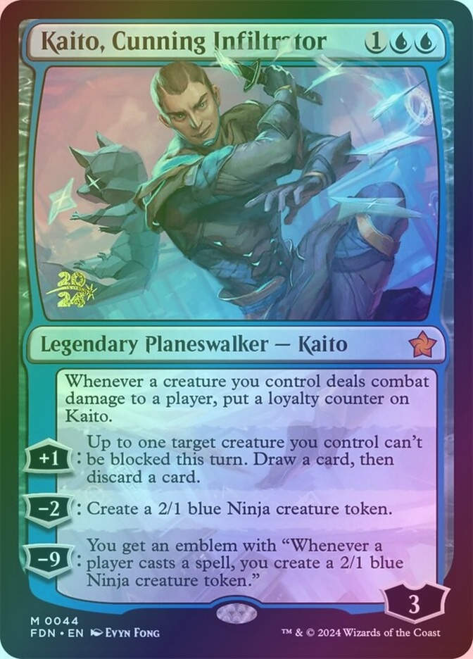 Kaito, Cunning Infiltrator (PFDN) (44s) / Foil