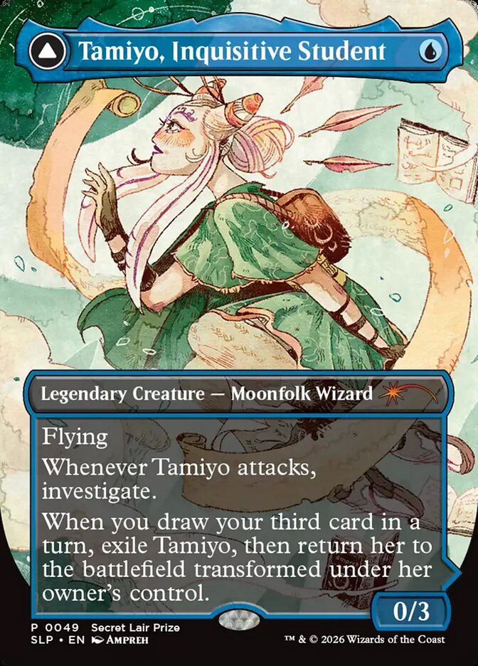 Tamiyo, Inquisitive Student // Tamiyo, Seasoned Scholar (SLP) (49) — cara 1 de 2