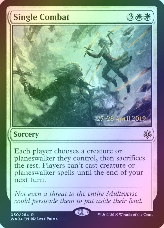 Single Combat (PWAR) (30s) / Foil