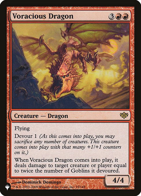 Voracious Dragon (PLST) (CON-75)