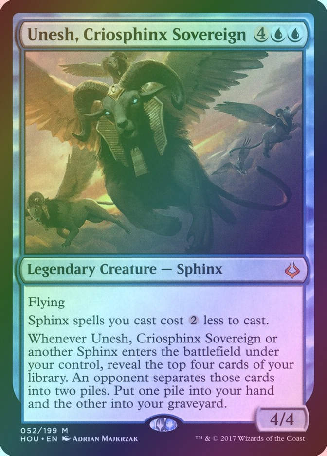 Unesh, Criosphinx Sovereign (HOU) (52) / Foil