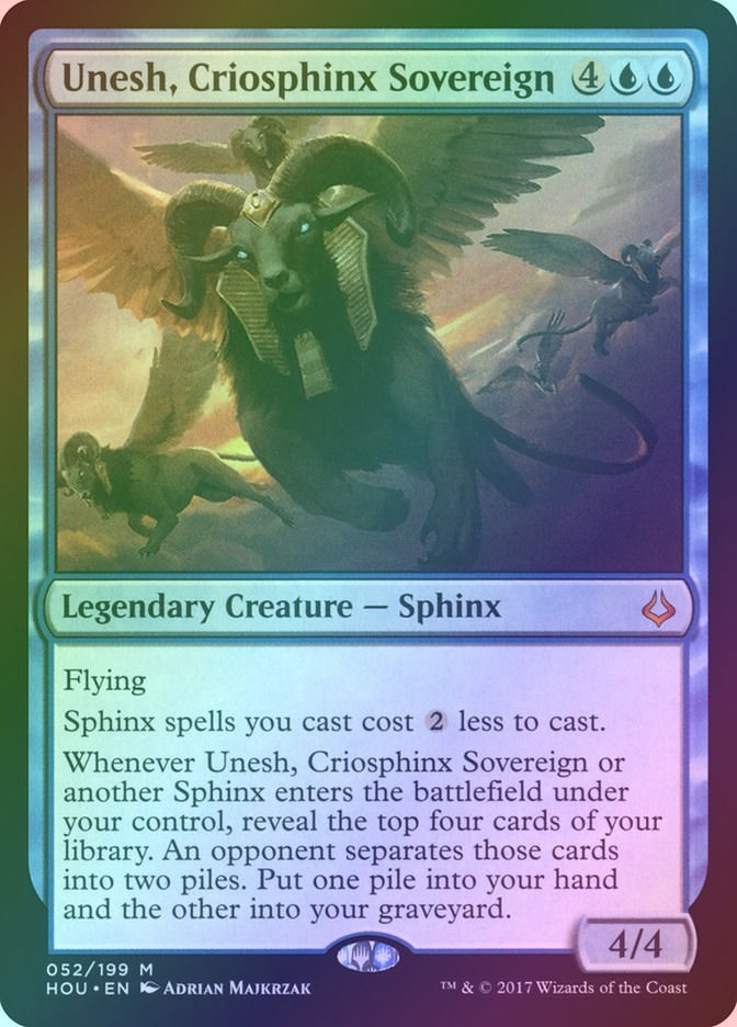 Unesh, Criosphinx Sovereign (HOU) (52) / Foil