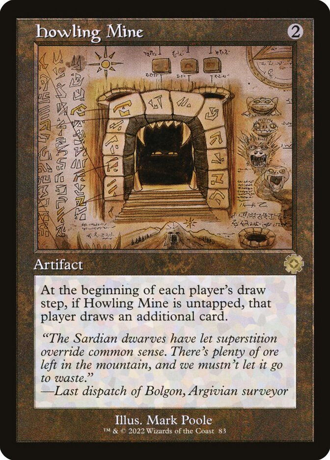 Howling Mine (BRR) (83) / Schematic