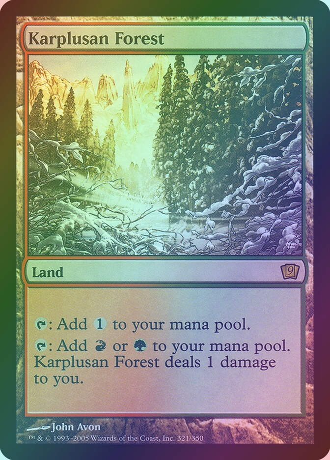 Karplusan Forest (9ED) (321★) / Foil