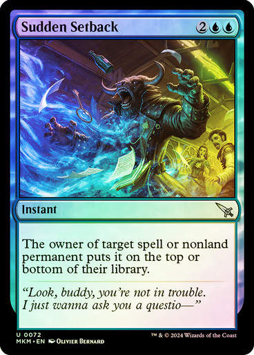 Sudden Setback (mkm) (72) / Foil