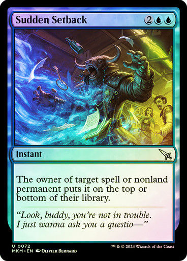 Sudden Setback (mkm) (72) / Foil