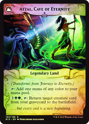 Journey to Eternity // Atzal, Cave of Eternity (RIX) (160) / Foil — cara 2 de 2