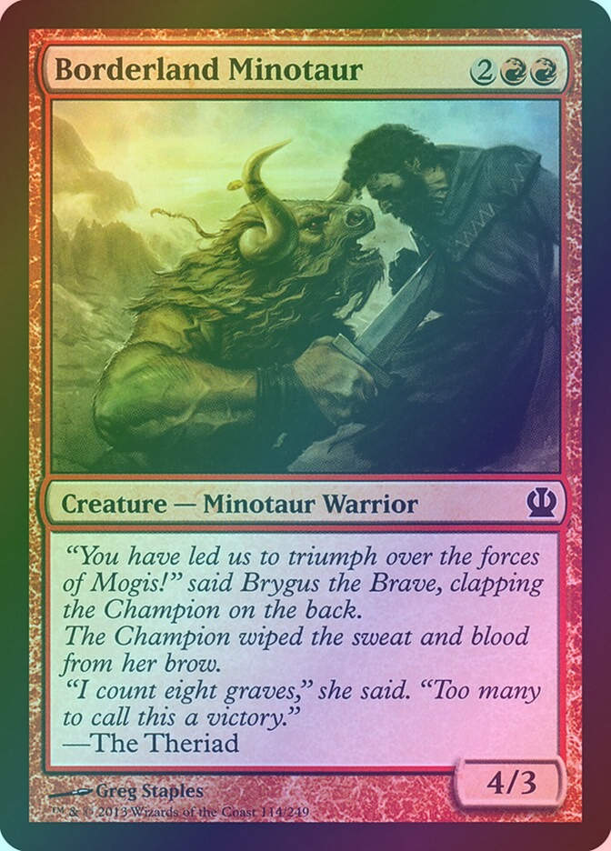 Borderland Minotaur (THS) (114) / Foil