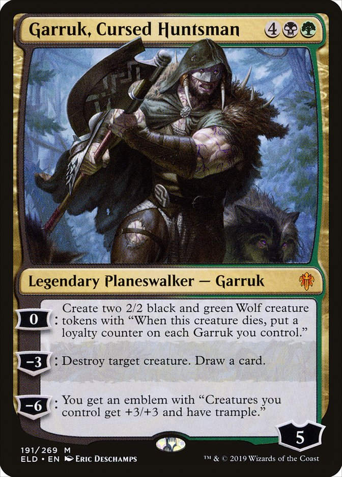 Garruk, Cursed Huntsman (ELD) (191)