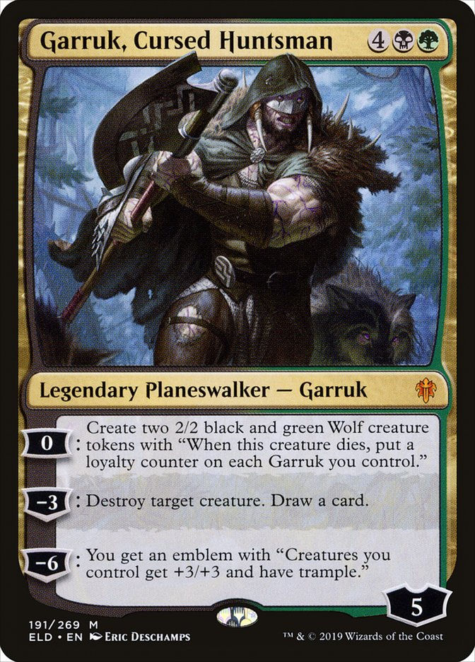Garruk, Cursed Huntsman (ELD) (191)