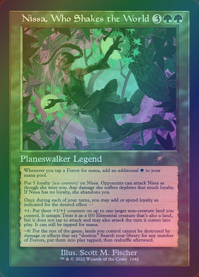 Nissa, Who Shakes the World (SLD) (1042) / Foil
