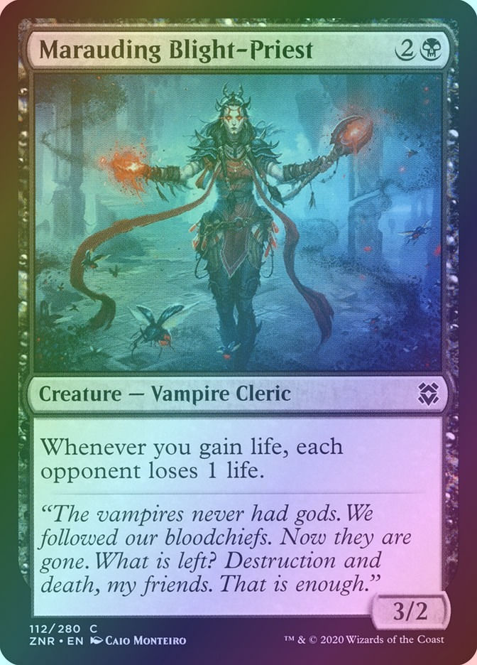 Marauding Blight-Priest (ZNR) (112) / Foil