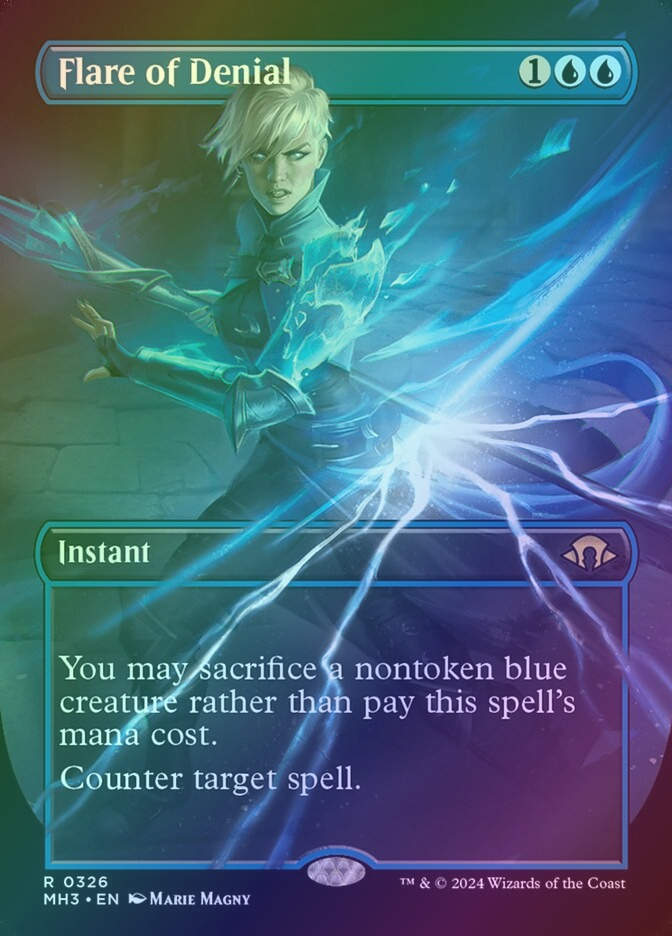 Flare of Denial (MH3) (326) / Borderless / Foil