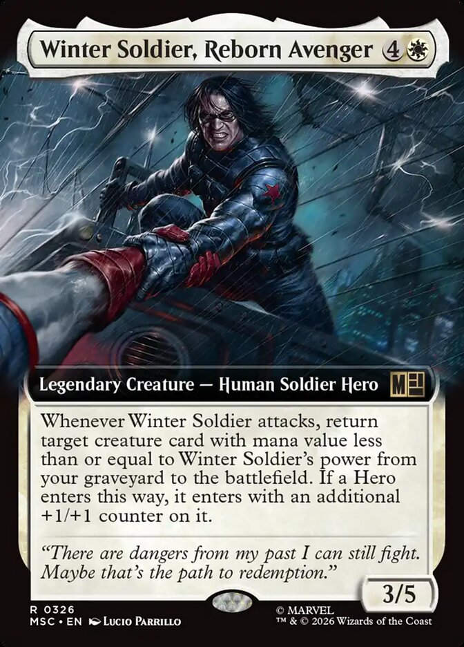 Winter Soldier, Reborn Avenger (MSC) (326) / Extended Art
