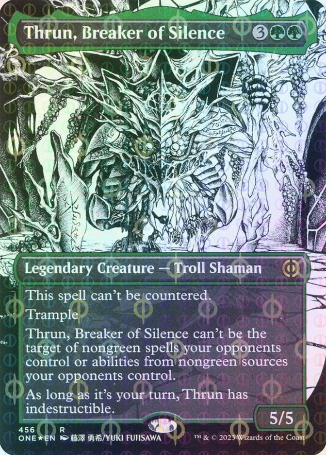 Thrun, Breaker of Silence (ONE) (456) / Borderless / Showcase / Compleat Foil