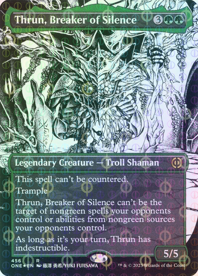 Thrun, Breaker of Silence (ONE) (456) / Borderless / Showcase / Compleat Foil