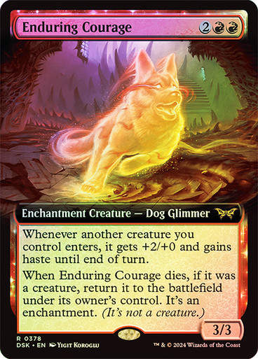 Enduring Courage (DSK) (378) / Foil / Extended Art