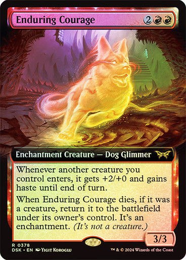 Enduring Courage (DSK) (378) / Foil / Extended Art
