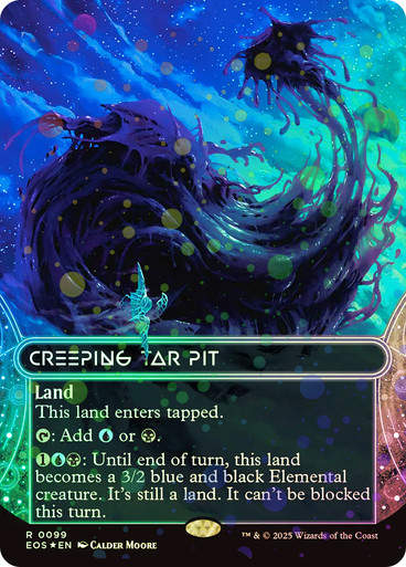 Creeping Tar Pit (EOS) (099) / Borderless Galaxy Foil