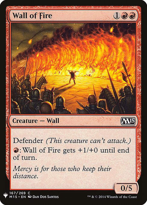 Wall of Fire (PLST) (M15-167)