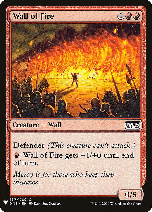 Wall of Fire (PLST) (M15-167)
