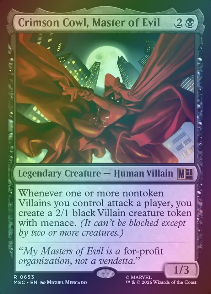 Crimson Cowl, Master of Evil (MSC) (653) / Foil